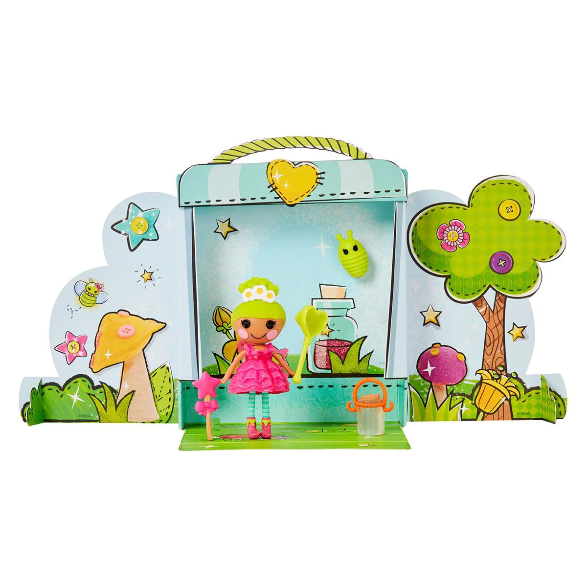 Set papusa mini Lalaloopsy Pix E. Flutters cu accesorii foto