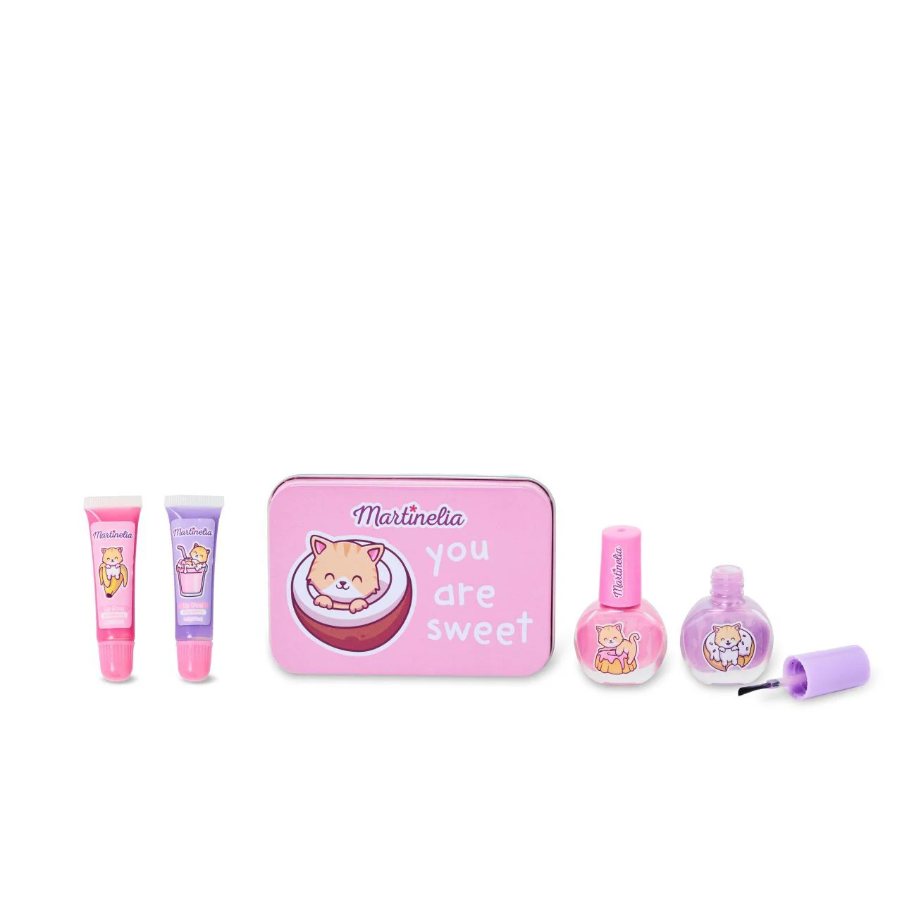 Set produse machiaj fetite Martinelia Yummy Beauty Tin foto