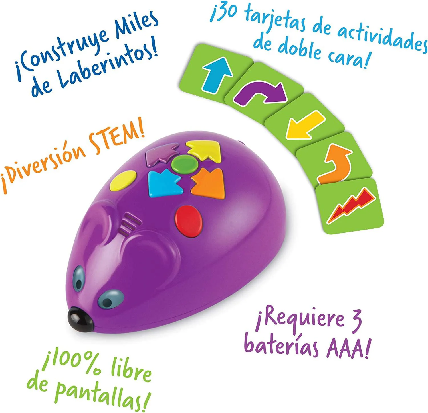Set de joaca Learning Resources Stem Labirint, Soarece robot