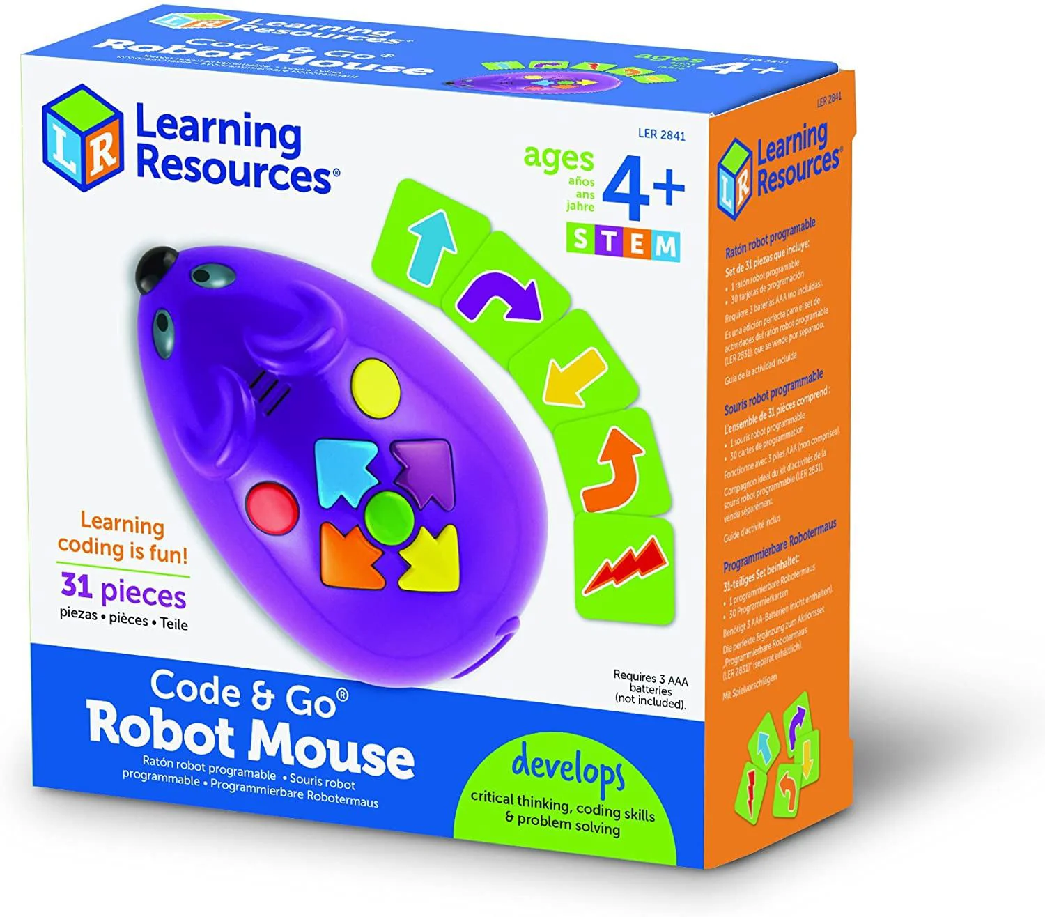 Set de joaca Learning Resources Stem Labirint, Soarece robot