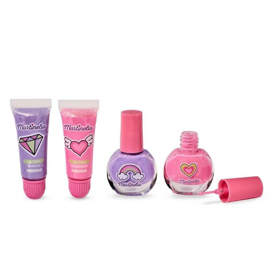 Set lac de unghii si luciu de buze Martinelia Super Girl foto