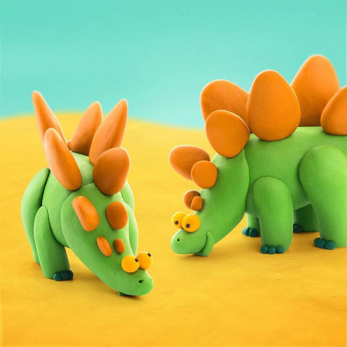 Set cu pasta modelatoare Lipaka Dinozauri foto