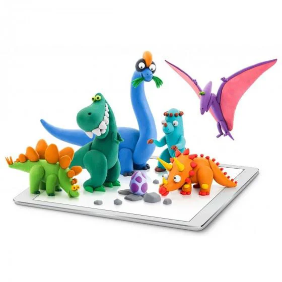 Set cu pasta modelatoare Lipaka Dinozauri foto