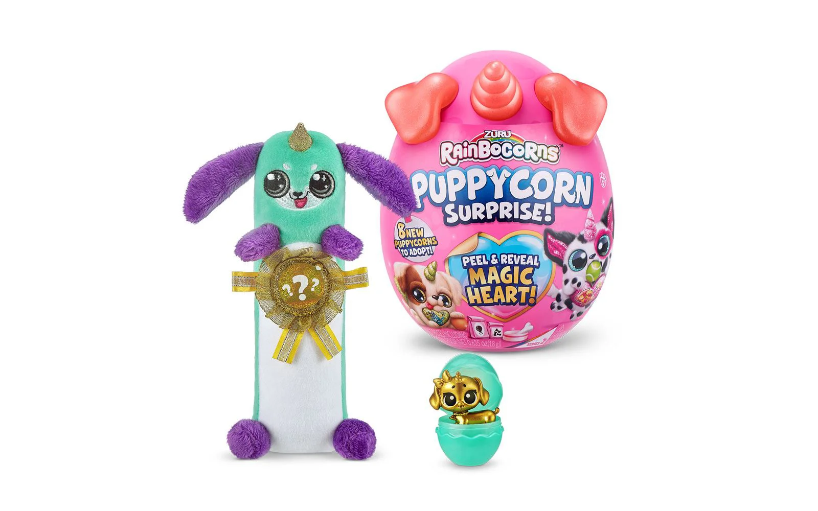 Jucarie de plus surpriza Rainbocorn Puppycorn S4