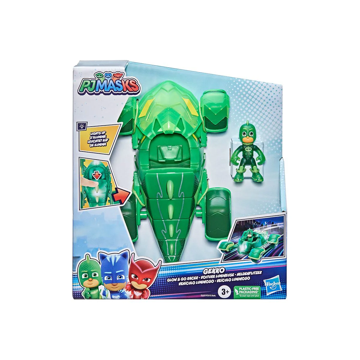 Set de joaca PJ MASKS Gekko, Masina cu lumini foto