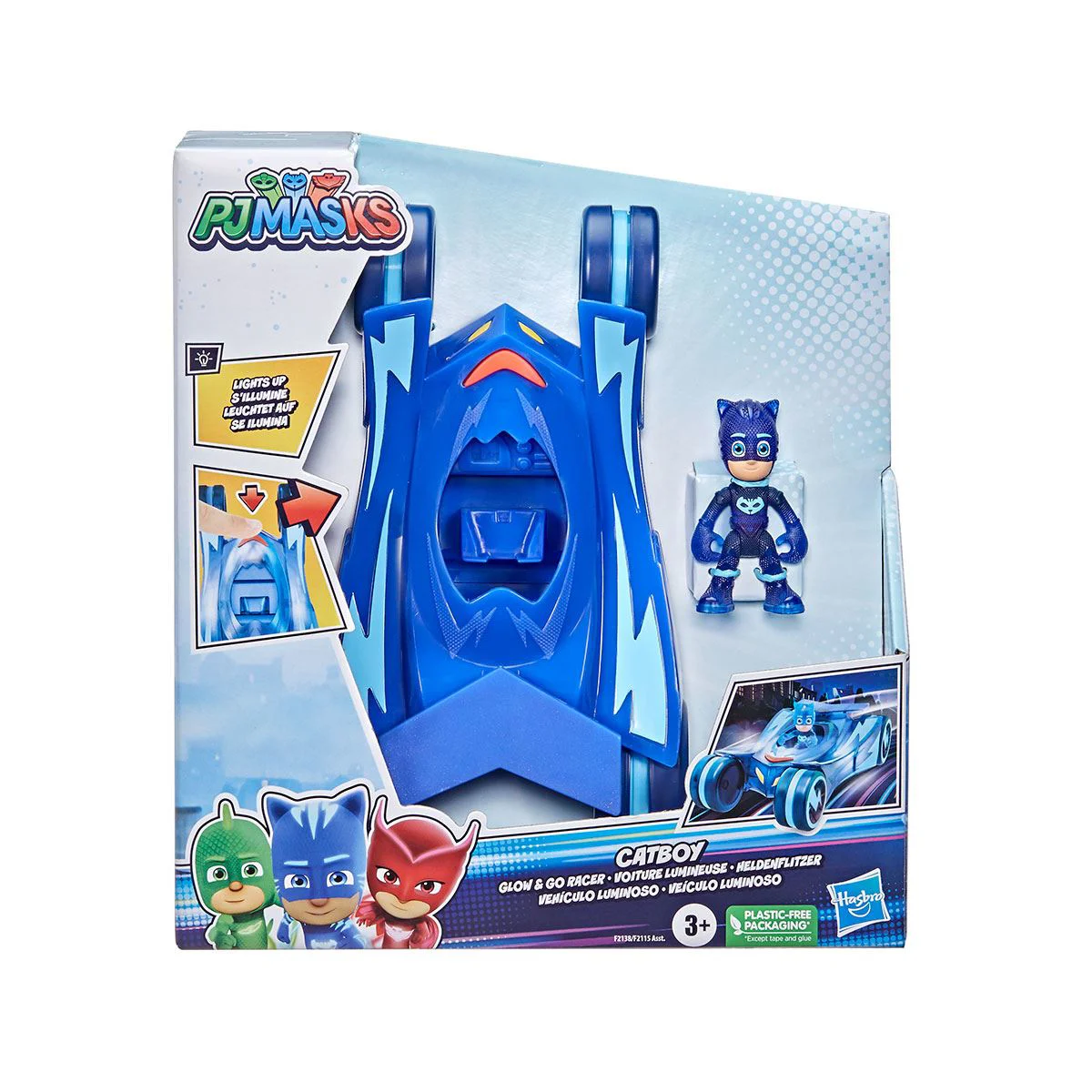 Set de joaca PJ MASKS Catboy, Masina cu lumini foto