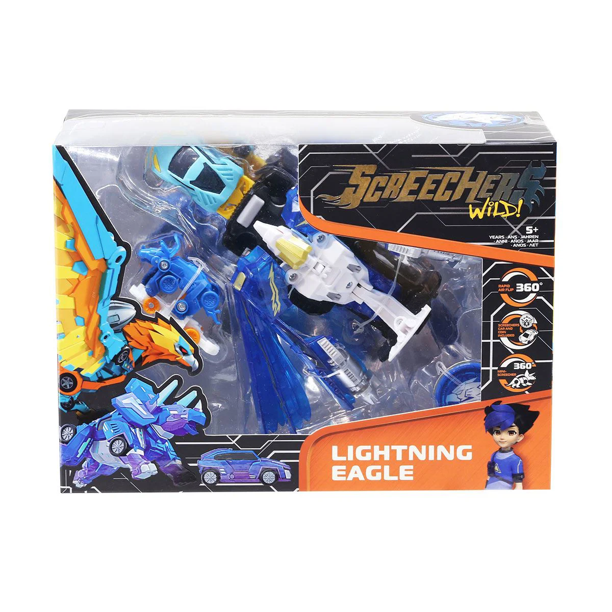 Set masina-transformer Screechers Wild! S4 L3 Lightning Eagle