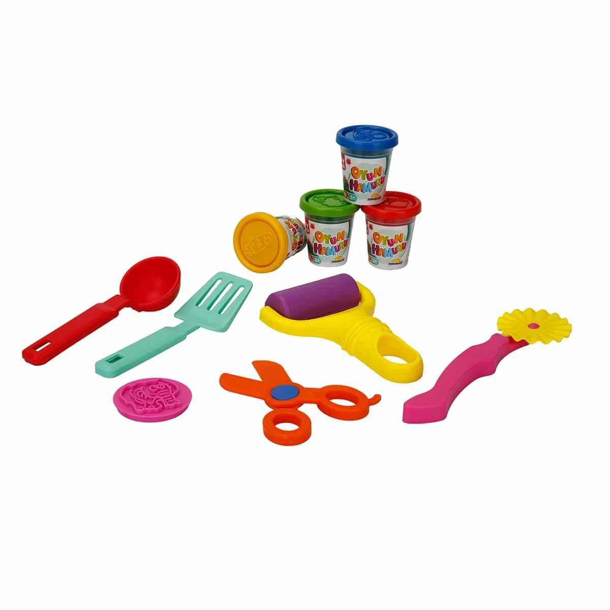 Set pasta de modelat cu unelte si accesorii Crafy Dough