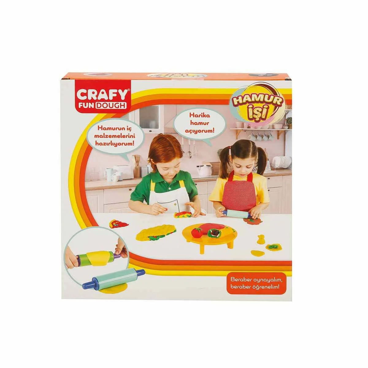 Set pasta de modelat Crafy Dough Mom's Pastry, 6 elemente foto