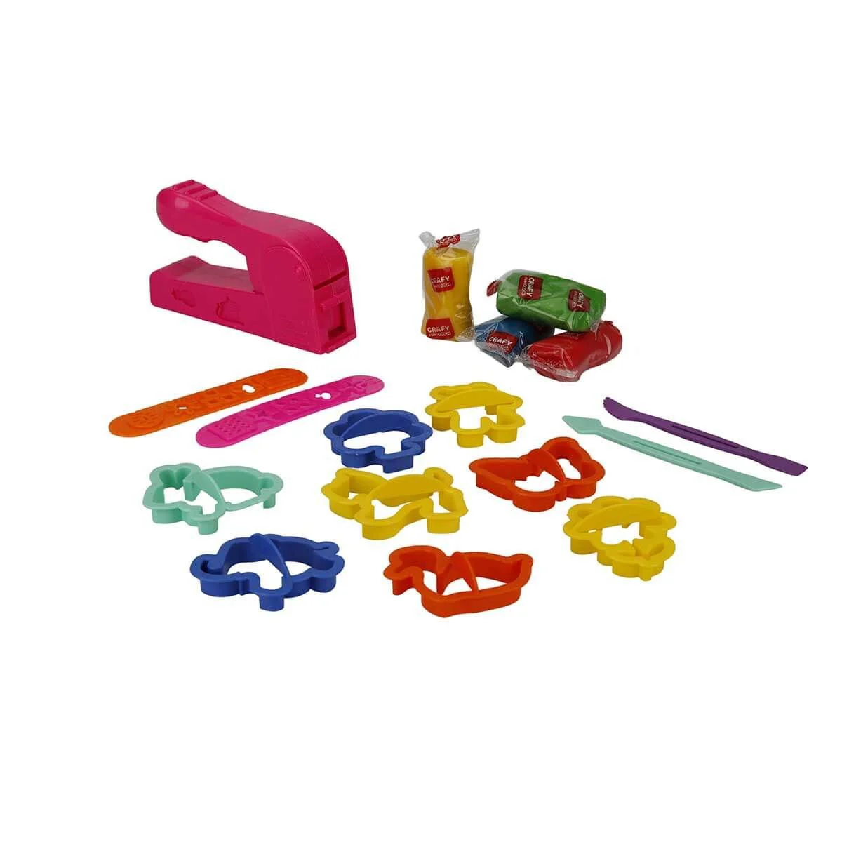 Set pasta de modelat Crafy Dough Caldarusa, 17 elemente