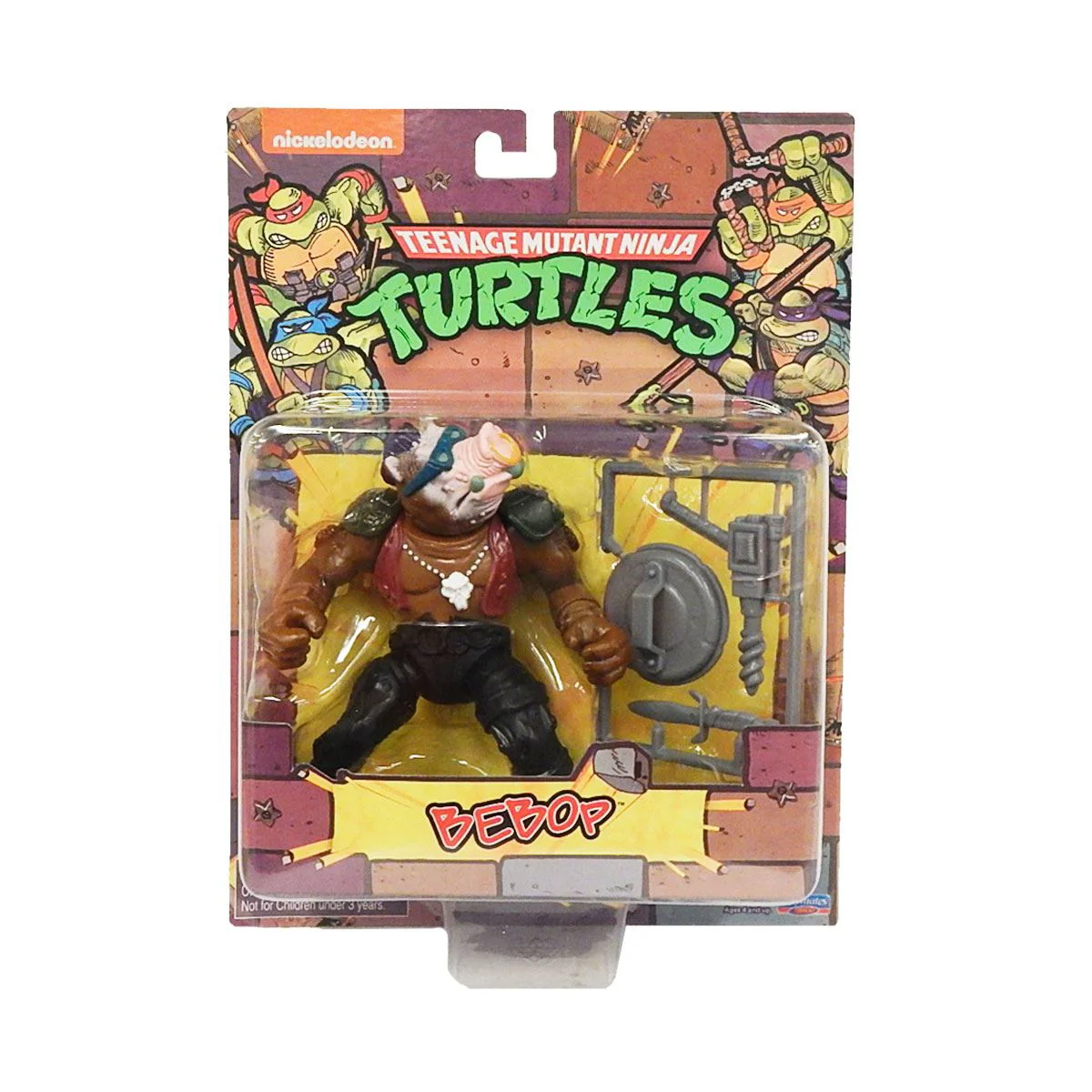 Игровой набор TMNT Черепахa Ninja 1988 Style Bebop, 12 см