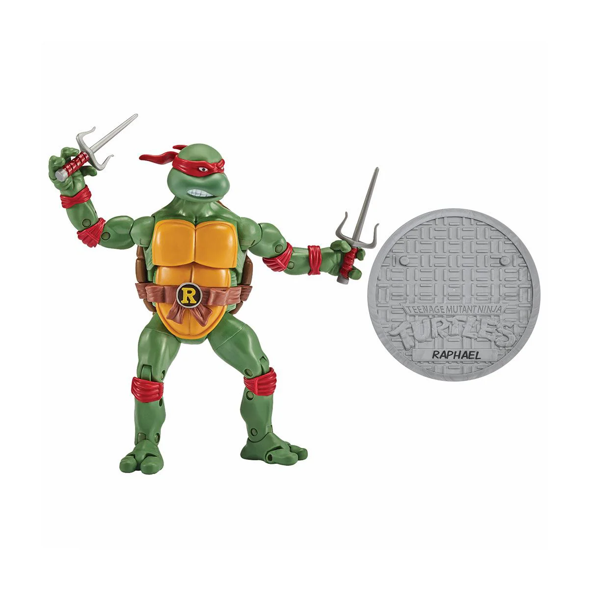 Set Figurine TMNT Testoasele Ninja Raphael vs Triceraton, 15 cm