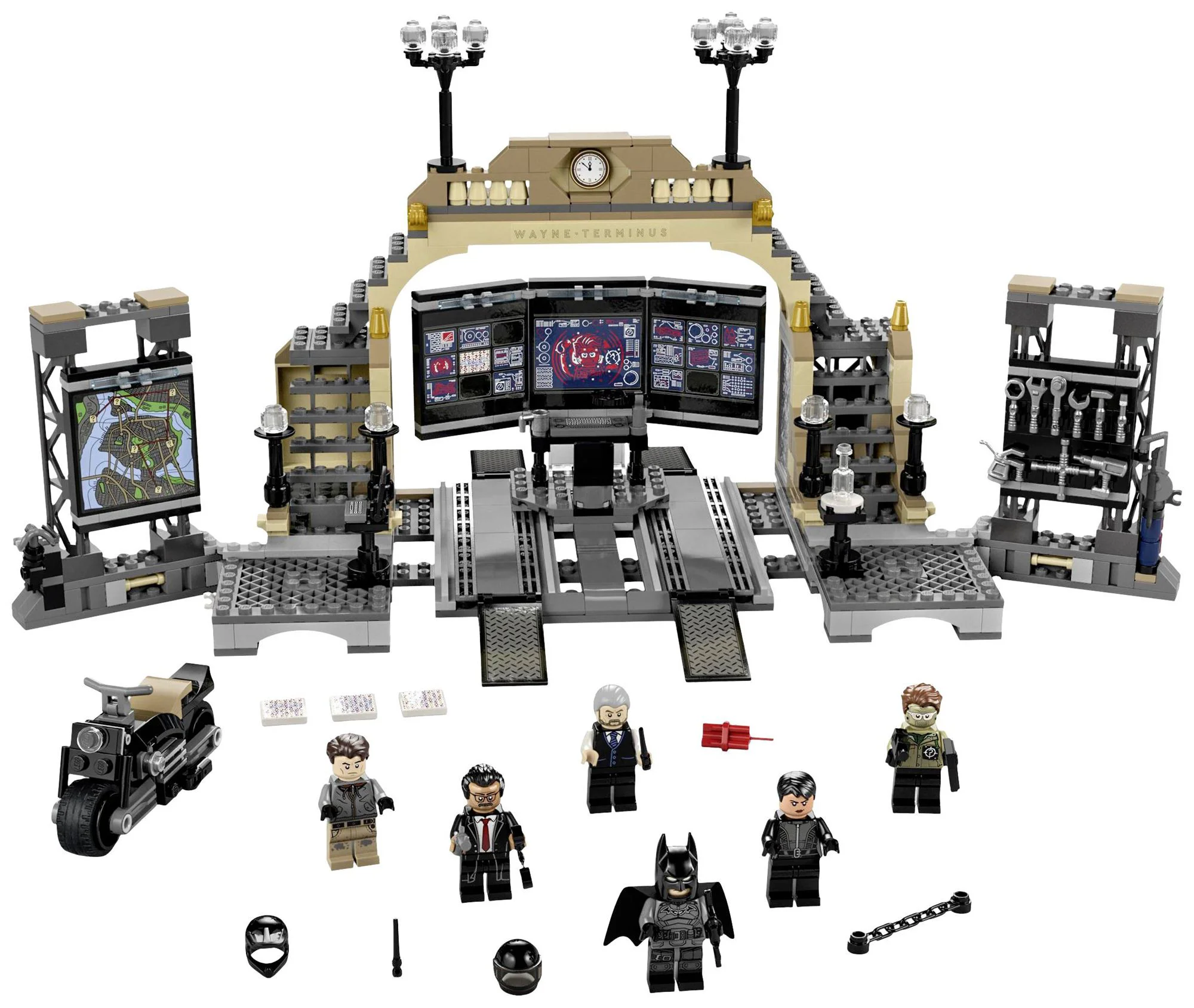 LEGO Batcave The Riddler Face Off foto