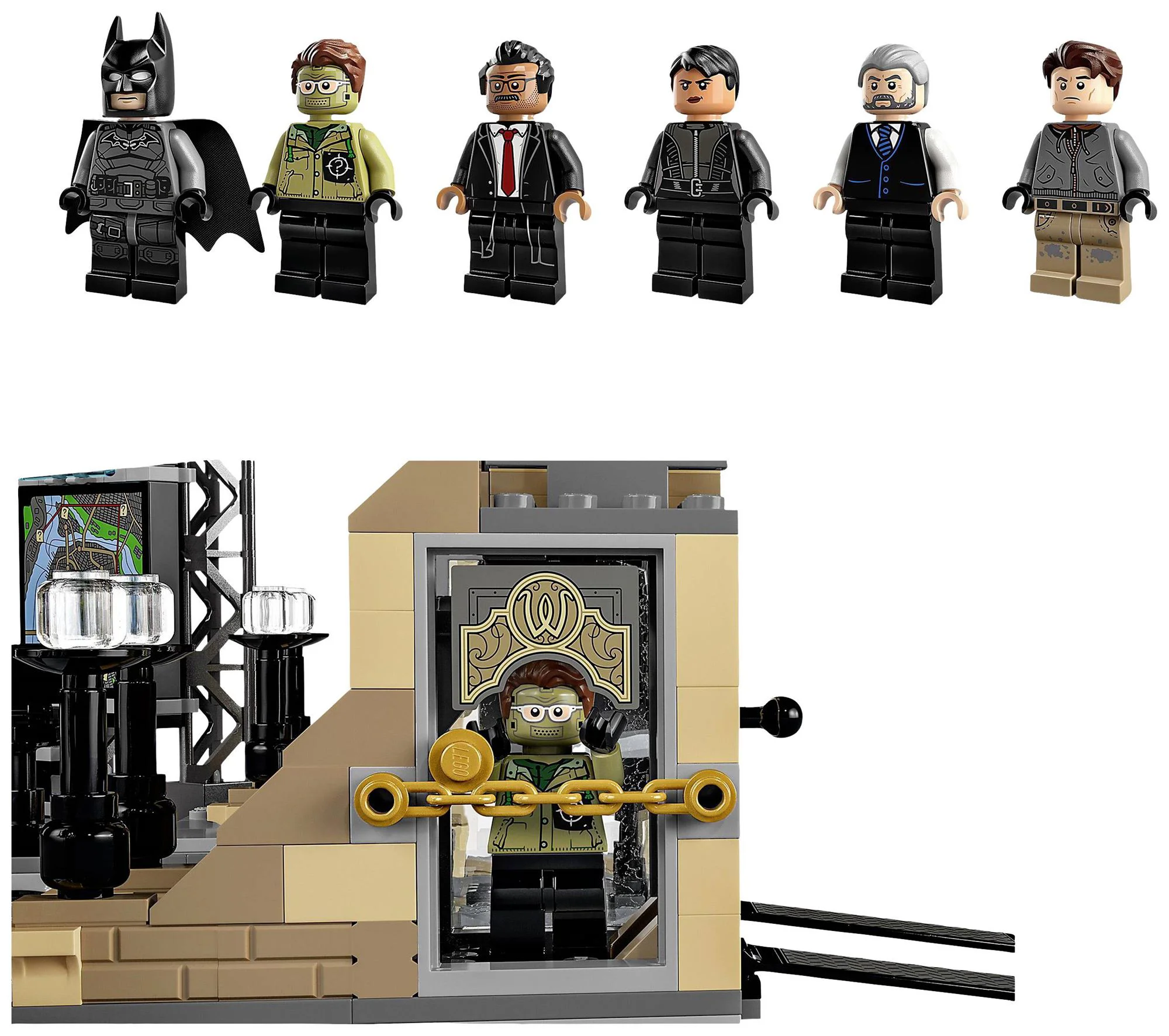 LEGO Batcave The Riddler Face Off foto
