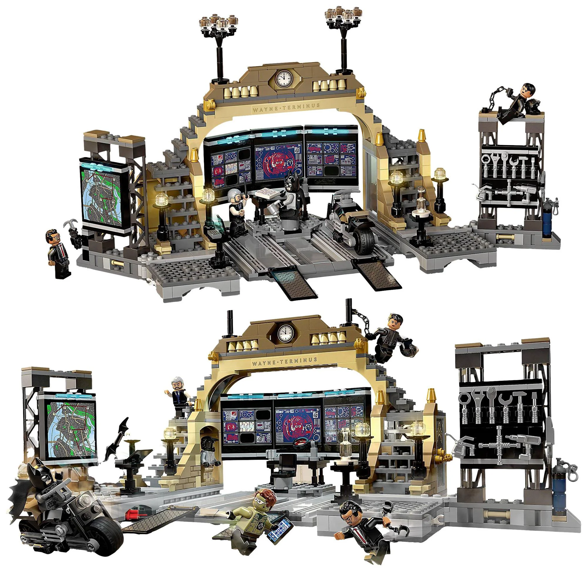LEGO Batcave The Riddler Face Off foto