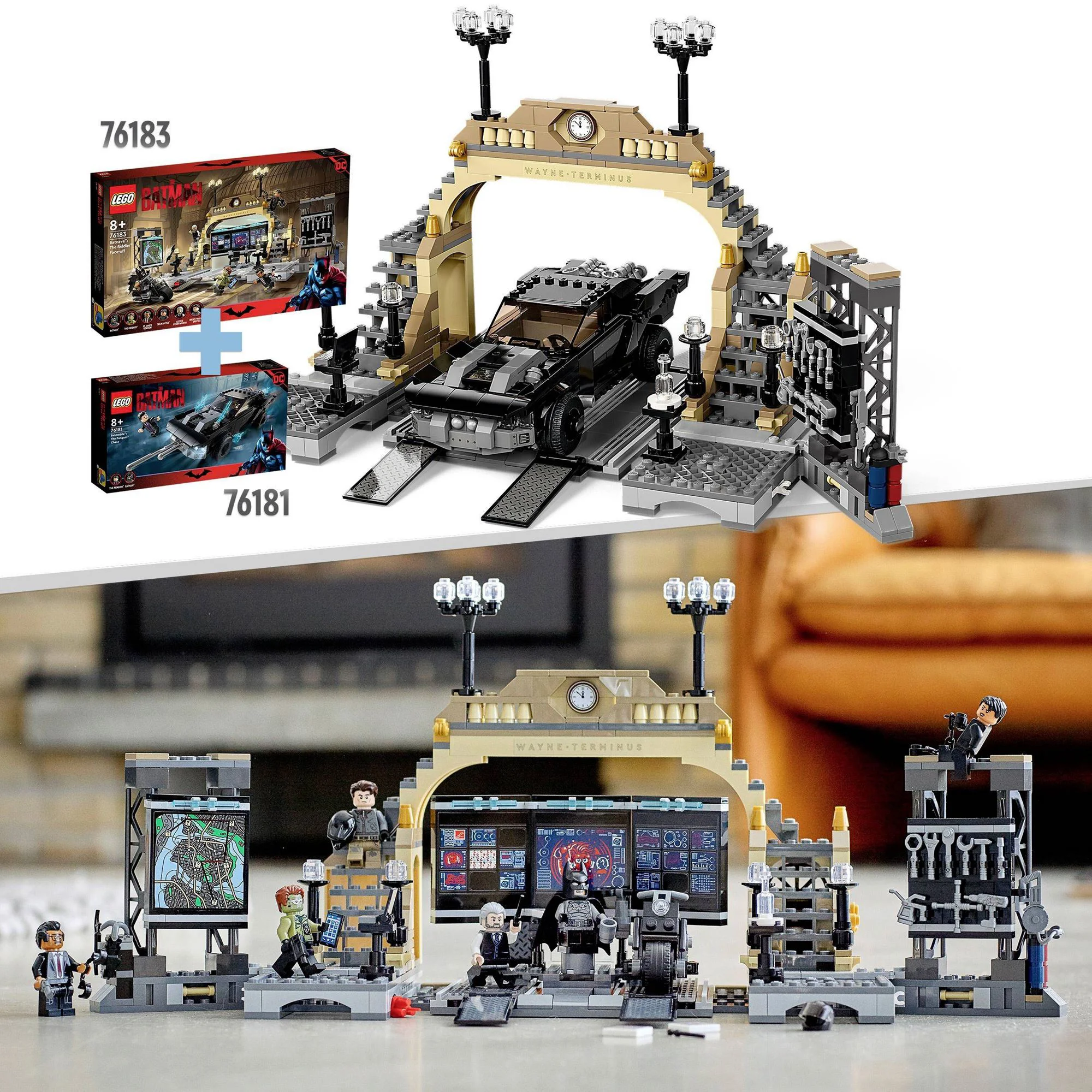 LEGO Batcave The Riddler Face Off foto