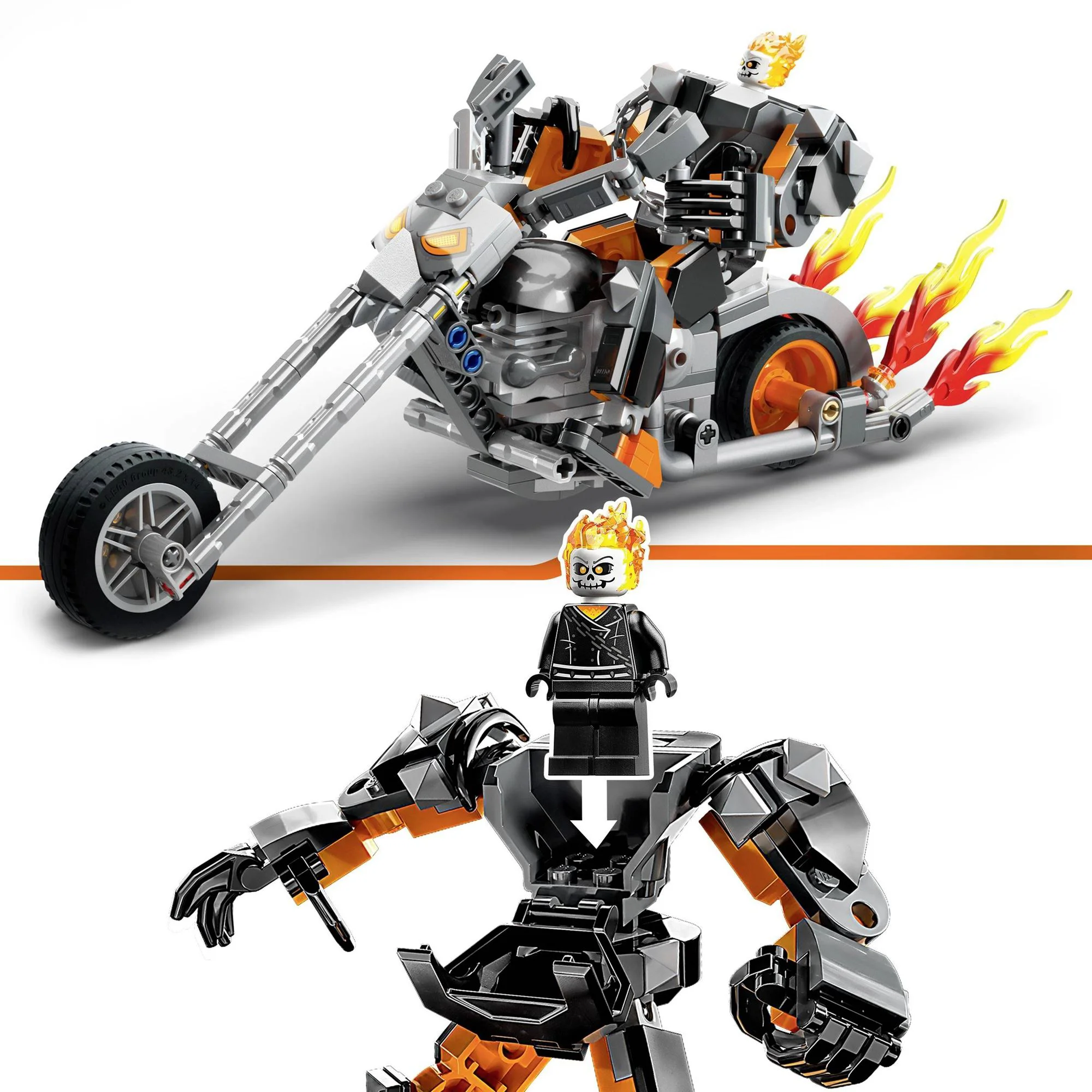 LEGO Marvel Ghost Rider Mech & Bike foto