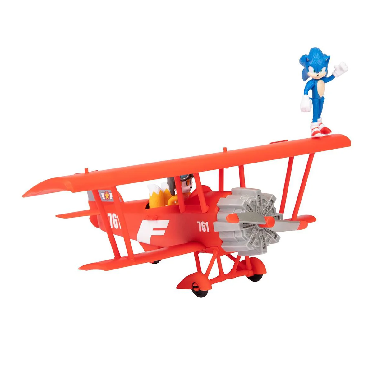 Set de joaca Sonic the Hedgehog Biplan cu 2 figurine foto