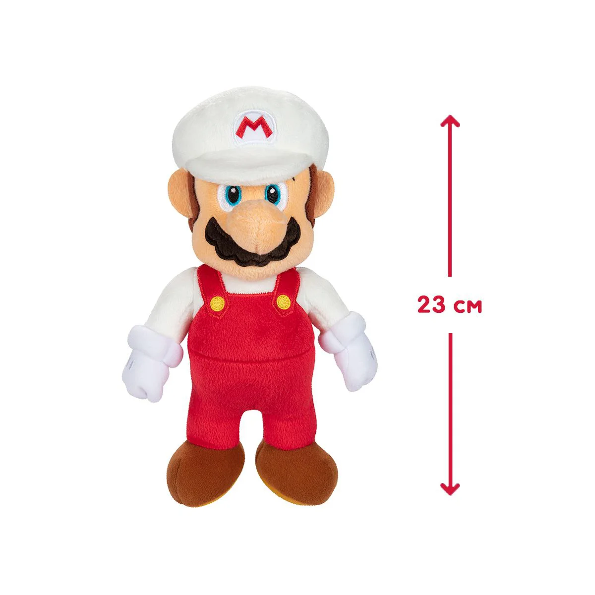 Jucarie de plus Super Mario Fire Mario, 23 cm