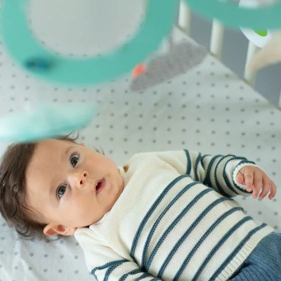 Jucarie muzicala pentru patuc Taf Toys cu proiector foto