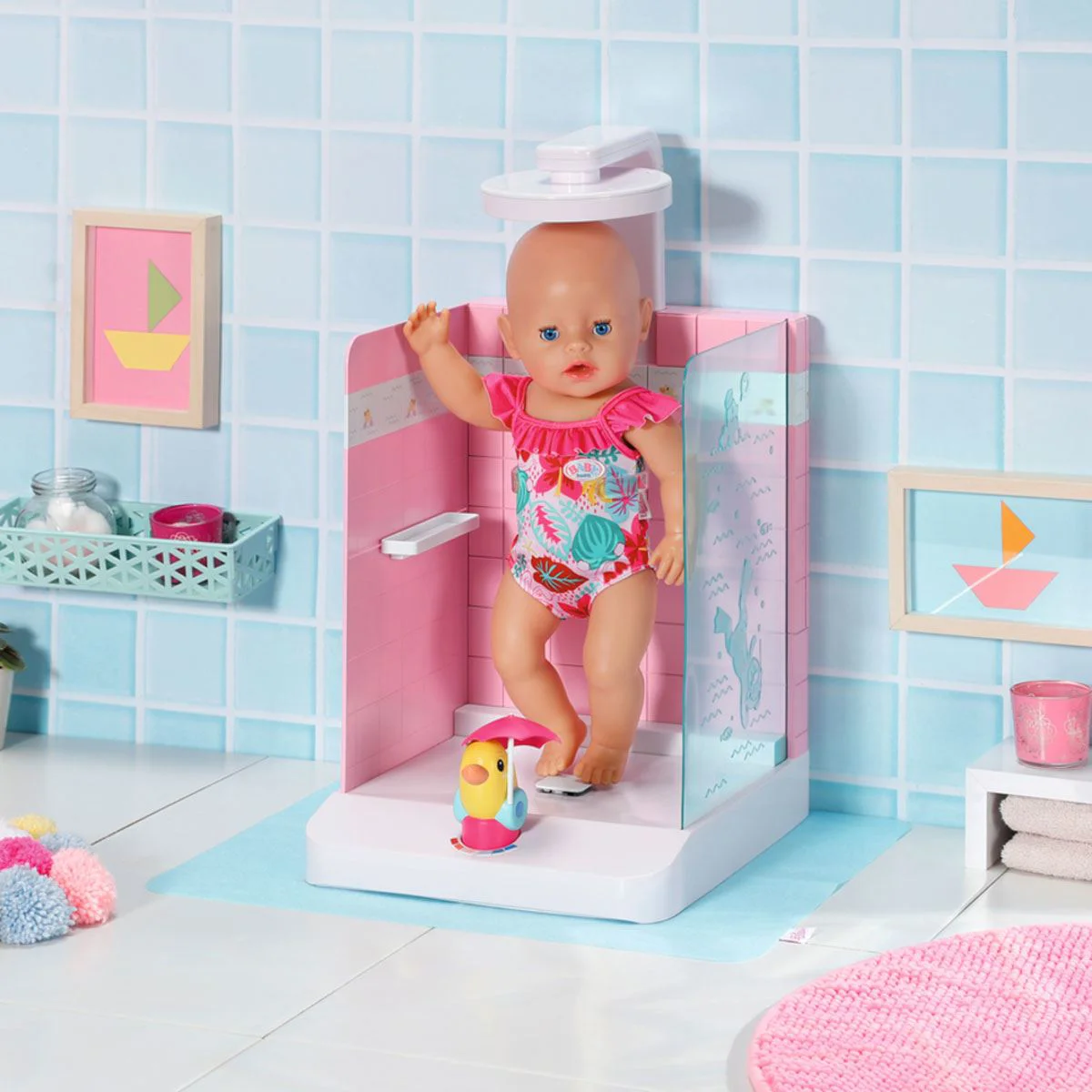 Accesoriu pentru papusa Baby Born Cabina de dus automata