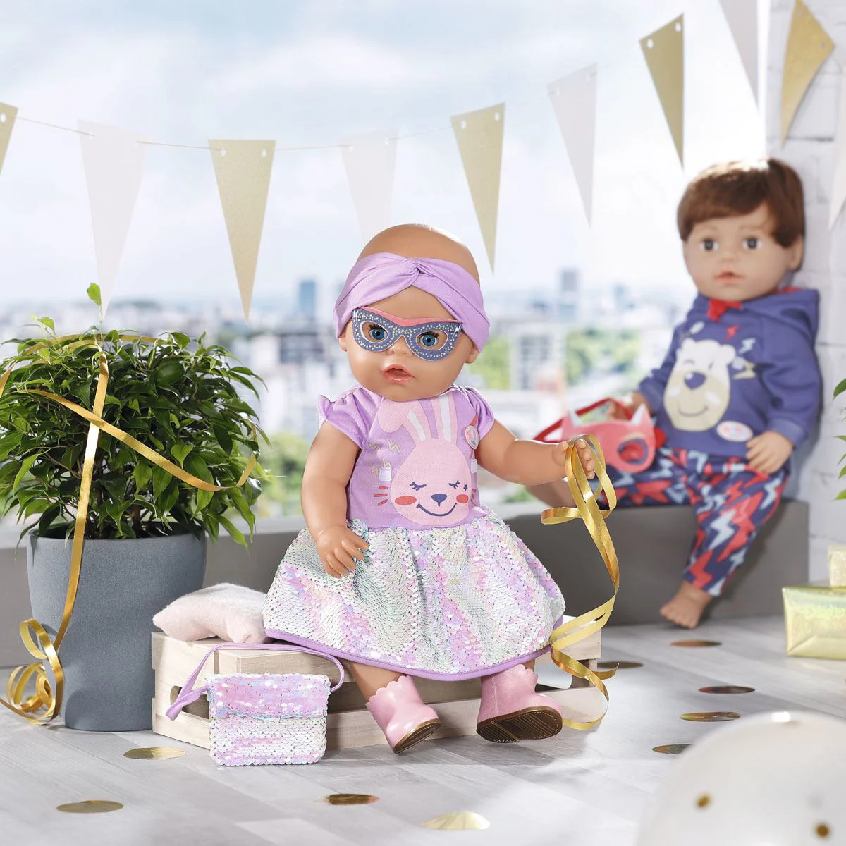 Комплект одежды для кукол Baby Born День рождения