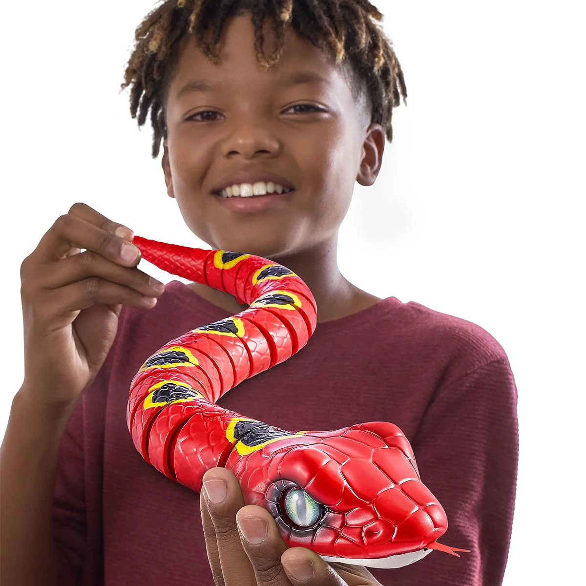 Интерактивная игрушка Robo Alive Красная Змея
