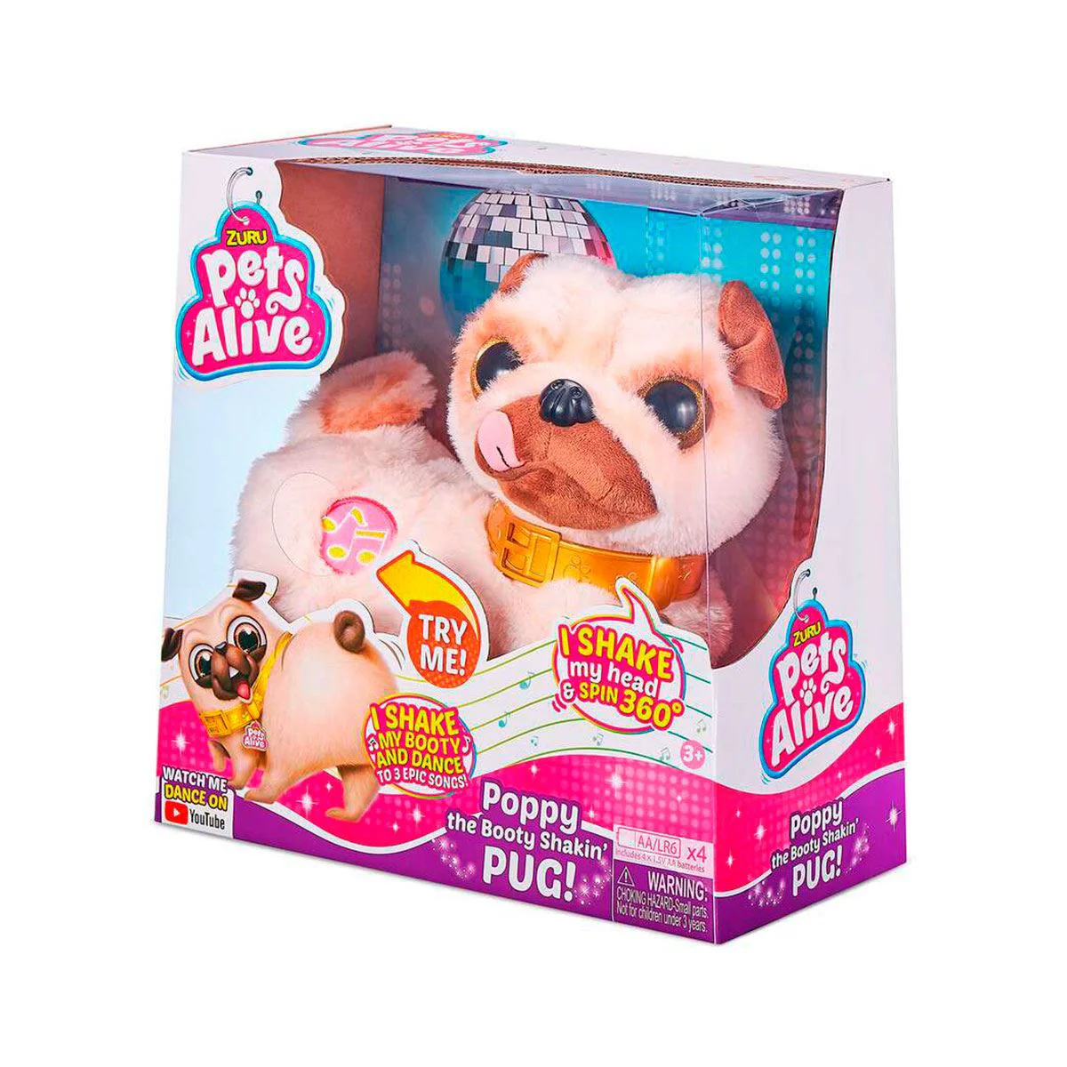 Jucarie interactiva Pets Alive Catel Mops