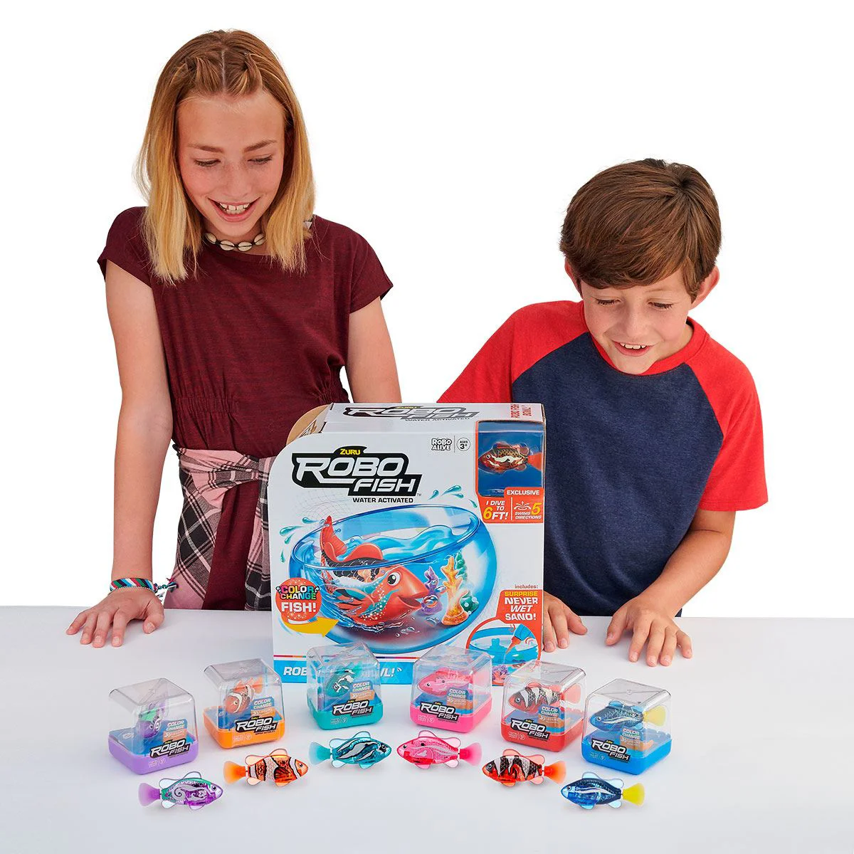 Интерактивная игрушка Robo Alive Рыба RoboFish, фиолетовый