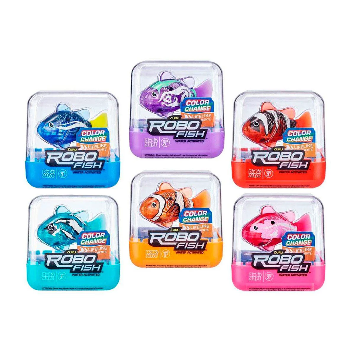 Интерактивная игрушка Robo Alive Рыба RoboFish, розовый