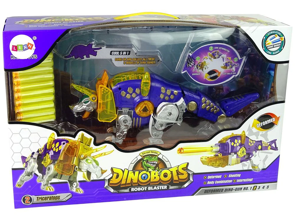 Бластер-трансформер Dinobots 2 в 1 Трицератопс