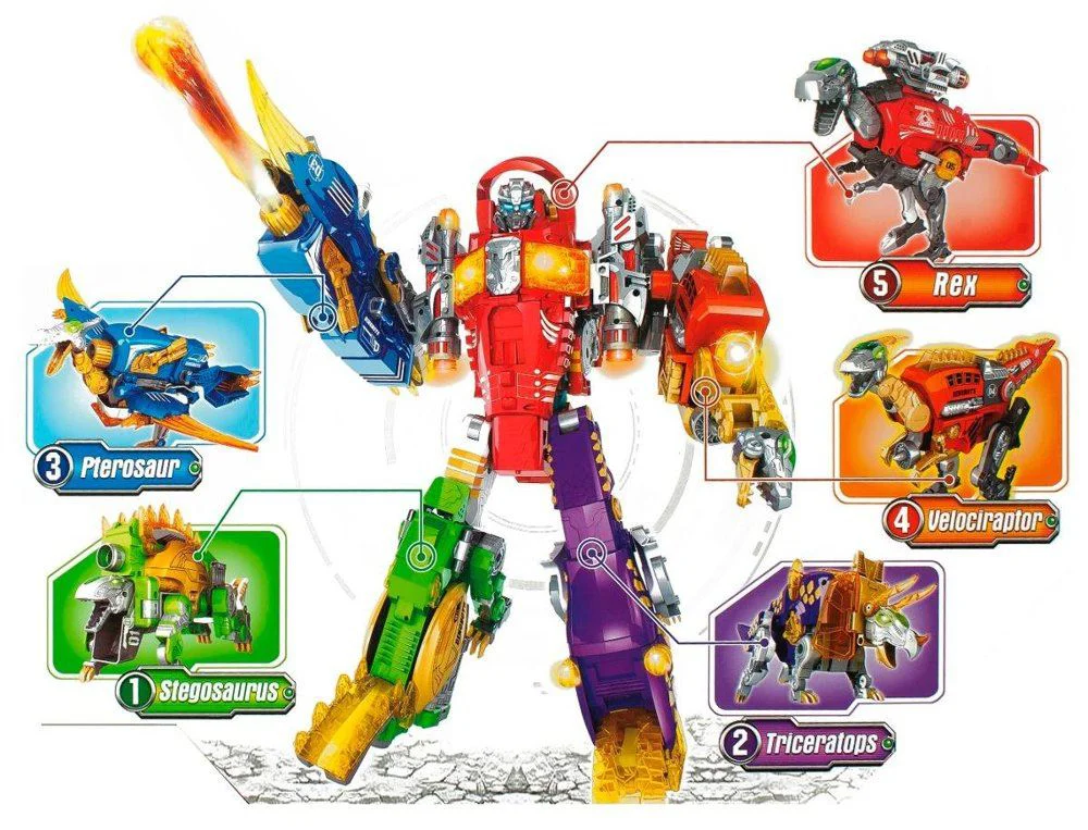 Бластер-трансформер Dinobots 2 в 1 Велоцираптор