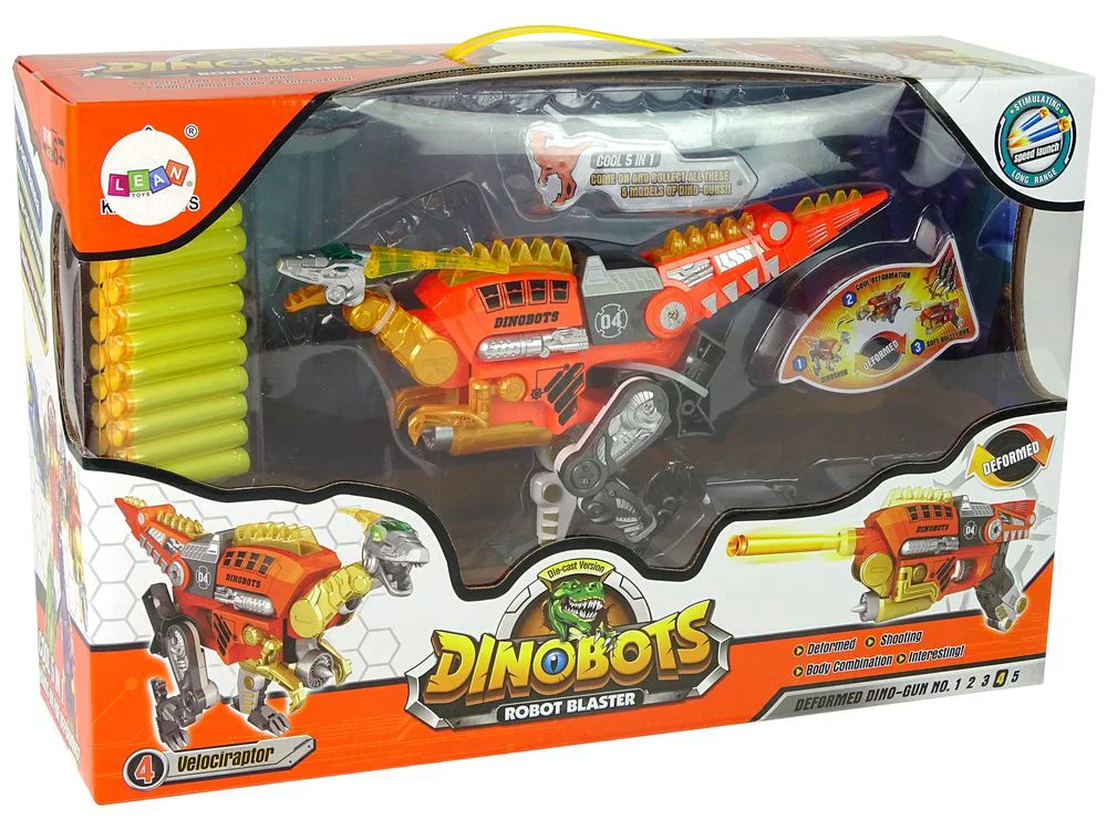 Бластер-трансформер Dinobots 2 в 1 Велоцираптор