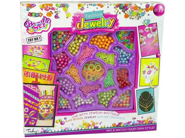 Set de creatie Lean Toys Margele pentru confectionarea bijuteriilor foto