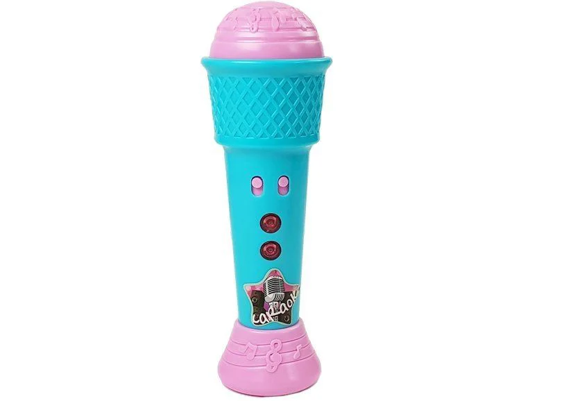 Jucarie muzicala Lean Toys Microfon cu sunete si lumini foto