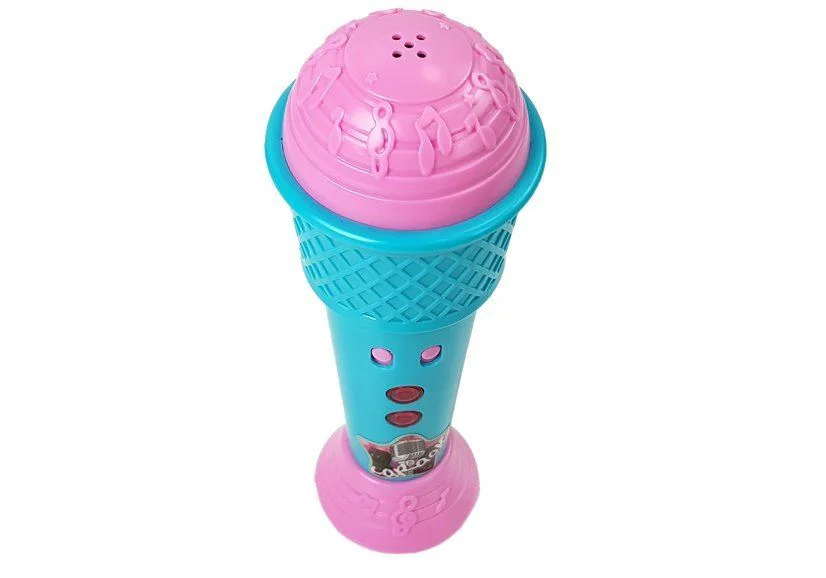 Jucarie muzicala Lean Toys Microfon cu sunete si lumini foto