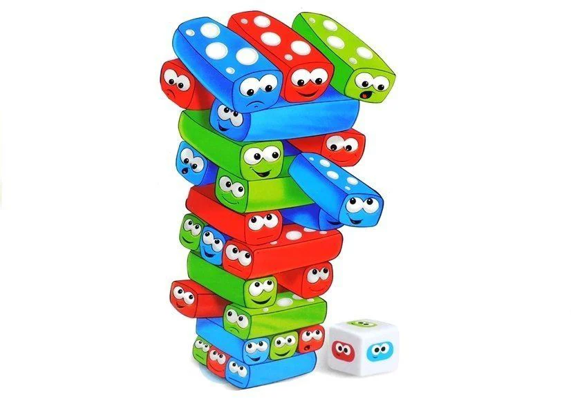 Joc interactiv Lean Toys Jenga multicolor, 30 el.