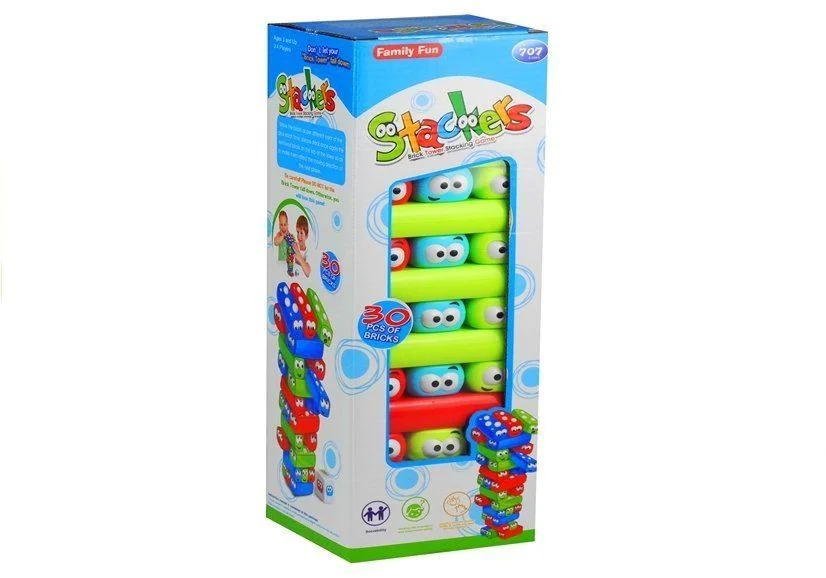 Joc interactiv Lean Toys Jenga multicolor, 30 el.