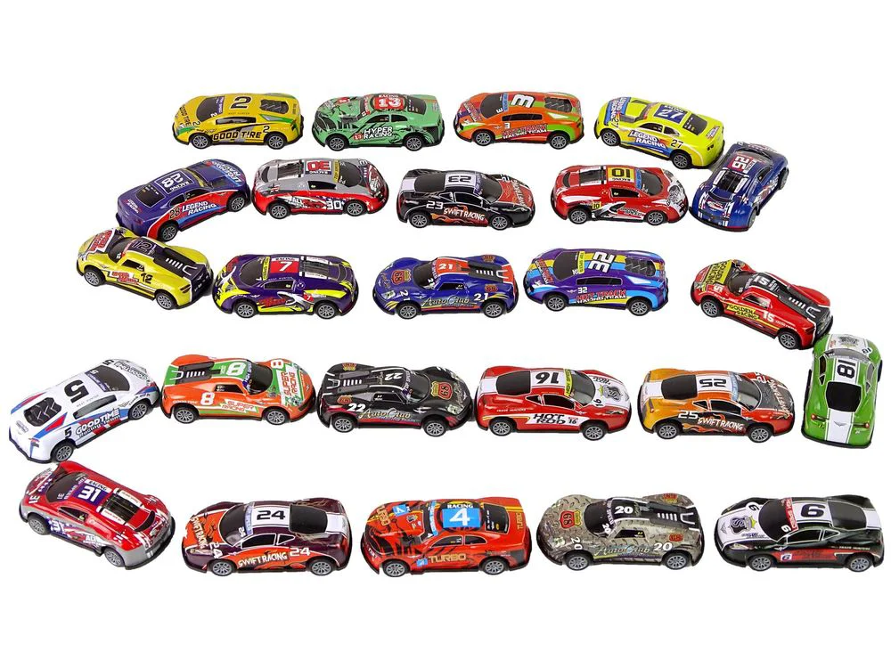 Set de joaca Lean Toys 25 masinute sport din metal foto