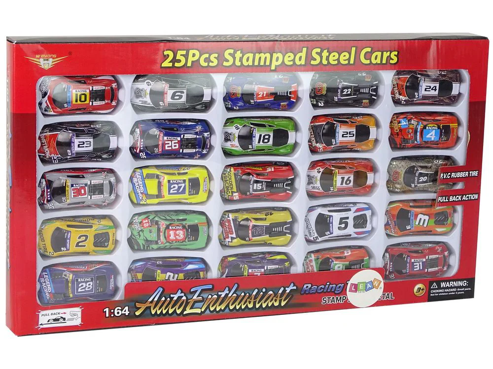 Set de joaca Lean Toys 25 masinute sport din metal foto
