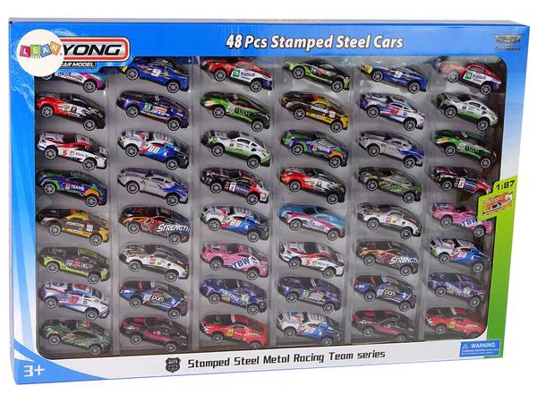 Set de joaca Lean Toys 48 masinute sport din metal foto
