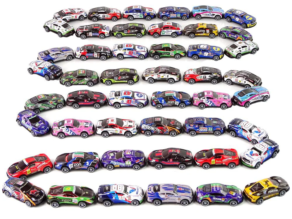 Set de joaca Lean Toys 48 masinute sport din metal foto