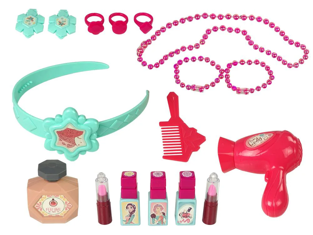 Set de frumusete Lean Toys Oglinda cu scaun si accesorii foto