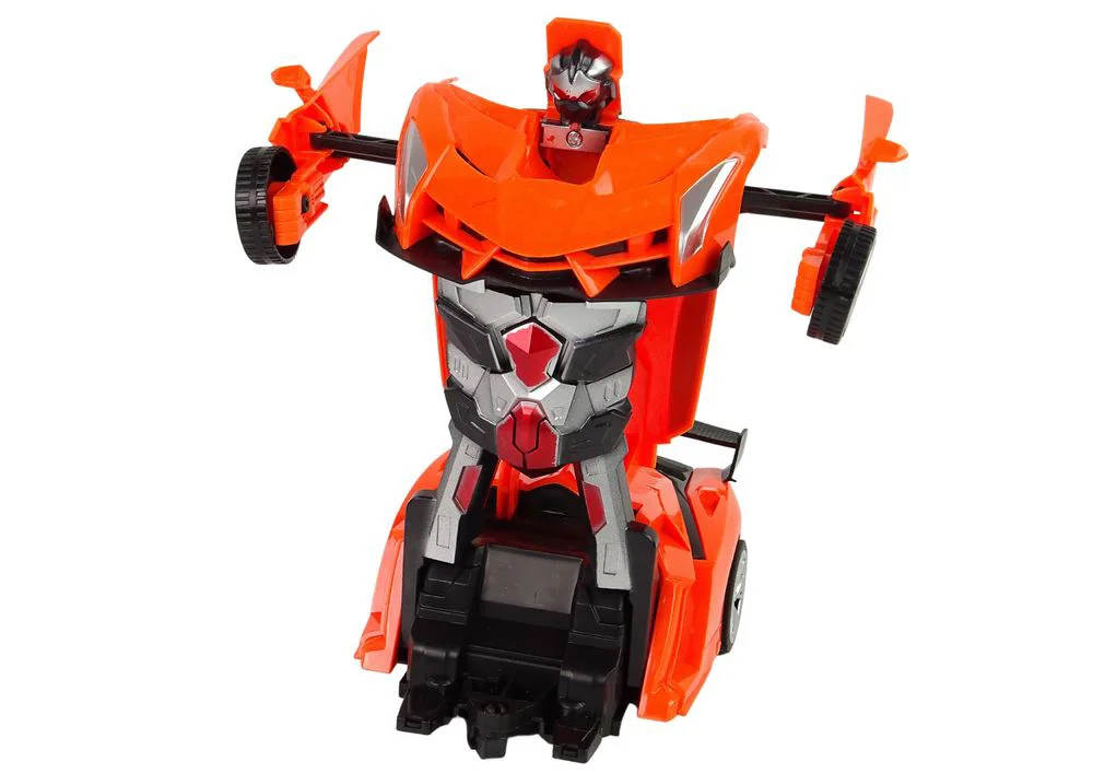 Masina Robot Transformer 2 in 1 Lean Toys cu telecomanda (cu sunete si lumini, USB) foto