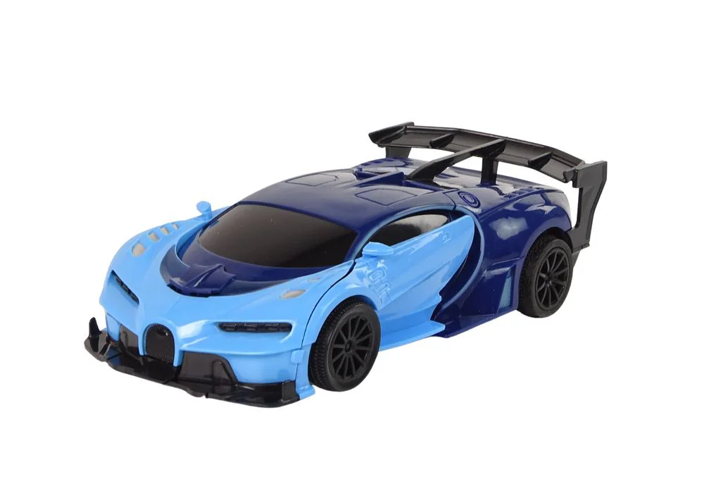 Robot Transformer-Masina Lean Toys 2 in 1 cu telecomanda (sunete si lumini, USB) foto