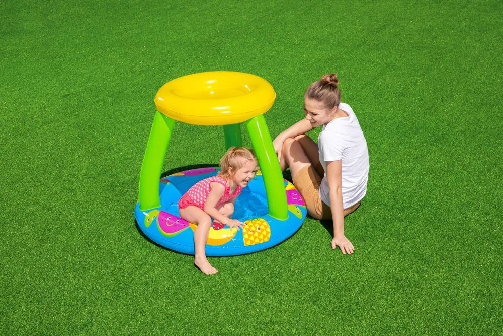 Piscina pentru copii Bestway cu baldachin, Fructe