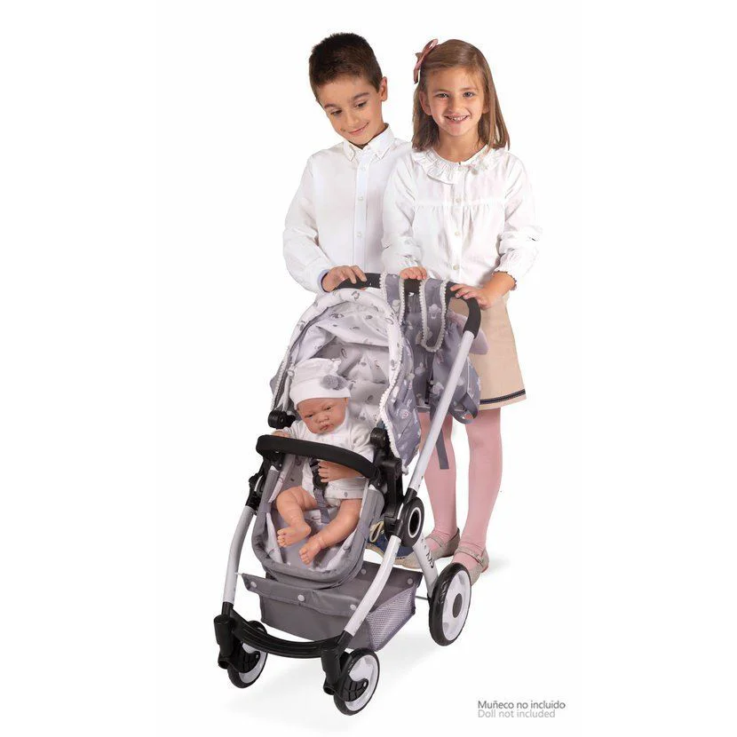 Carucior pliabil 3 in 1 pentru papusi DeCuevas cu rucsac