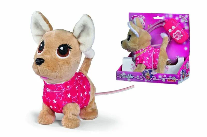 Jucarie interactiva Simba Chihuahua Twinkle CCL, 20 cm