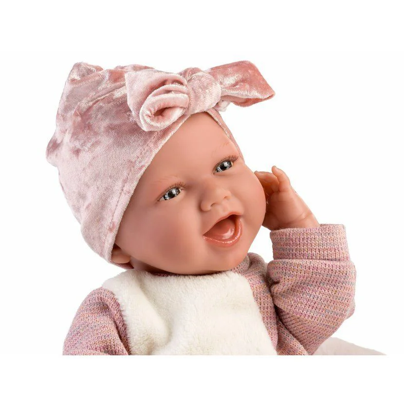 Papusa Llorens New Born, 42 cm (cu sunete si corp moale) foto
