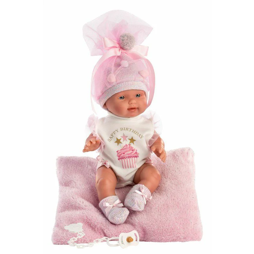 Papusa Llorens New Born cu corp moale, 26 cm foto